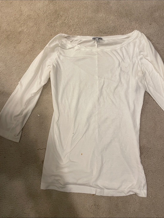 Morgane Le Fay Tops - EUC Morgane Le Fay boatneck organic cotton white top